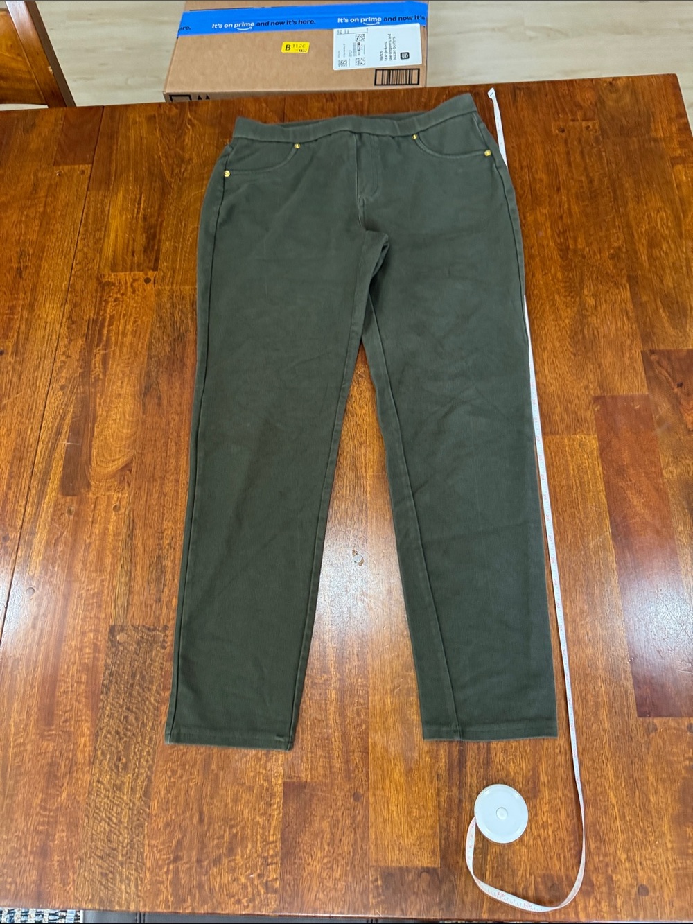 Michael Kors Fashion Leggings Olive Green Stretch Pants